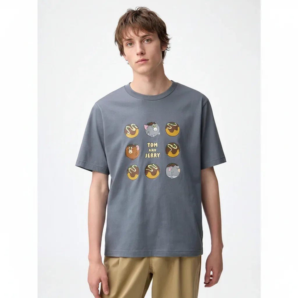 GU Graphic T-Shirt TOM and JERRY 361243 Japan best brand