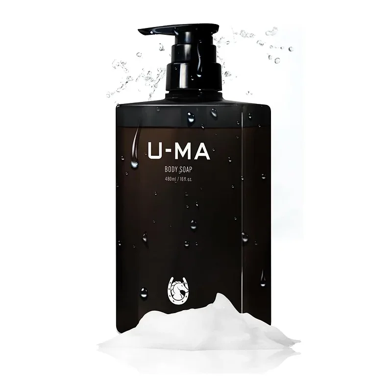 U-MA Body Soap for Men | Deodorizing & Moisturizing Body Wash (480ml)