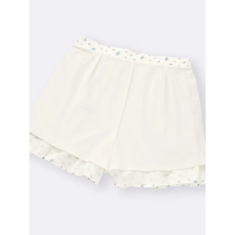 GU Easy Short Pants (Flower Print) 359608 Japan best brand