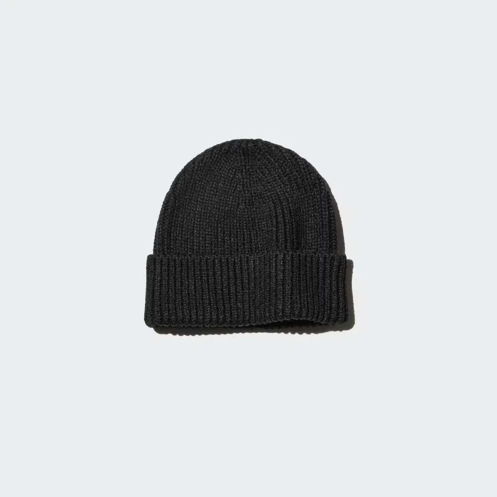 UniQlo Heattech Rib Beanie 486191 Japan best brand