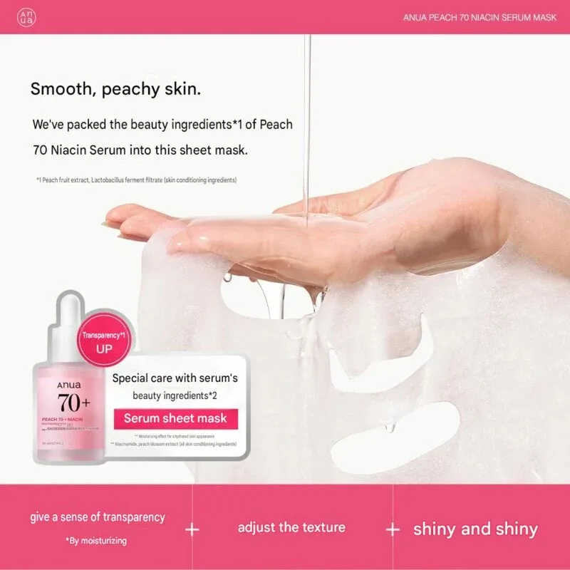ANUA Peach 70 Niacinamide Mask Pack 7 Sheets