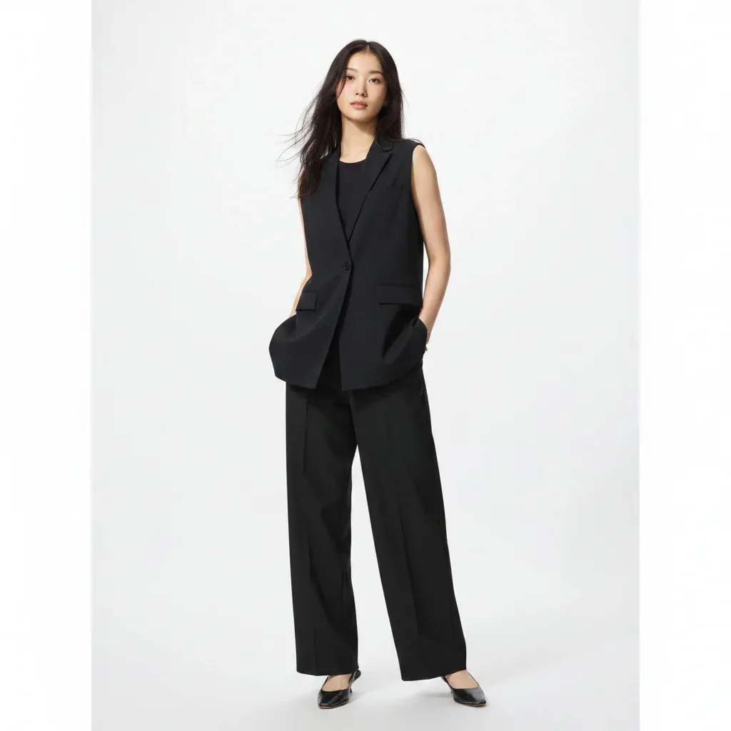 UniQlo Tuck Wide Pants – Long Length 473639 Japan best brand