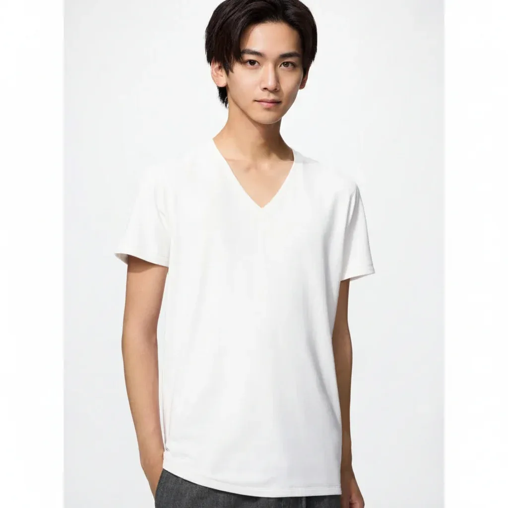 UniQlo Ultra Warm HEATTECH Cotton V-Neck T-Shirt 491992 Japan best brand