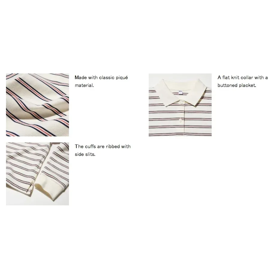 UniQlo Striped Polo Shirt 489060 Japan best brand