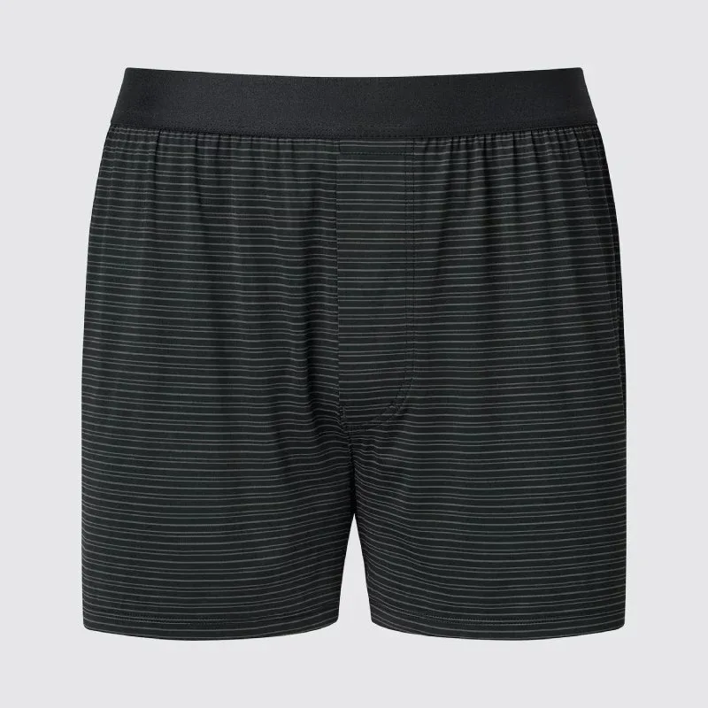 UniQlo AIRism Border Trunks (Front Opening) 478798 Japan best brand