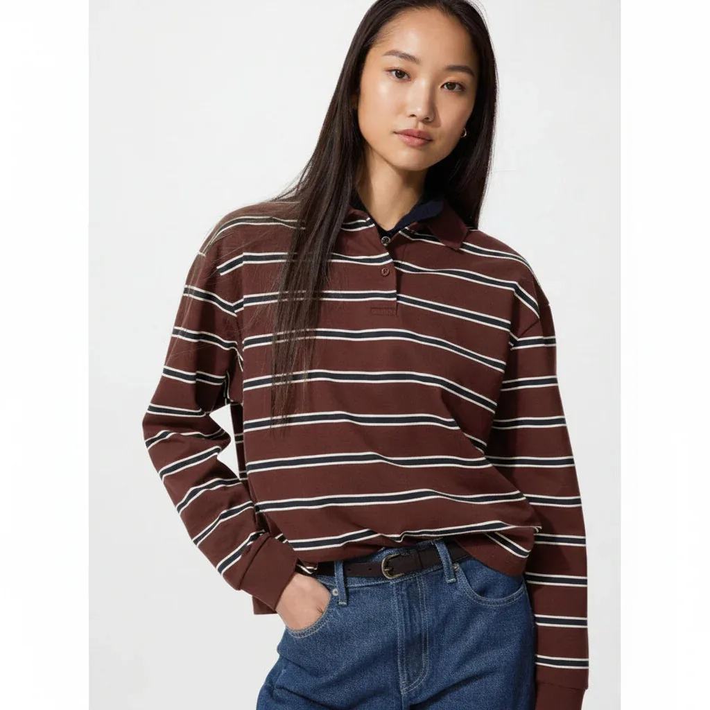 UniQlo Striped Polo Shirt 489061 Japan best brand