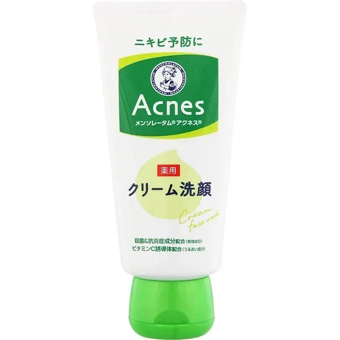 Medicinal Foam Mentholatum Acnes Medicated Face Wash Foam, Rohto, 130g