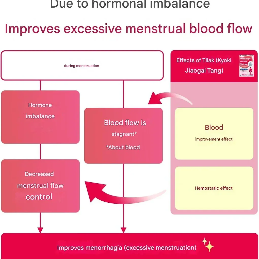 Chilak Menstrual Balance Tablets – Kampo Herbal Medicine for Heavy Menstrual Bleeding