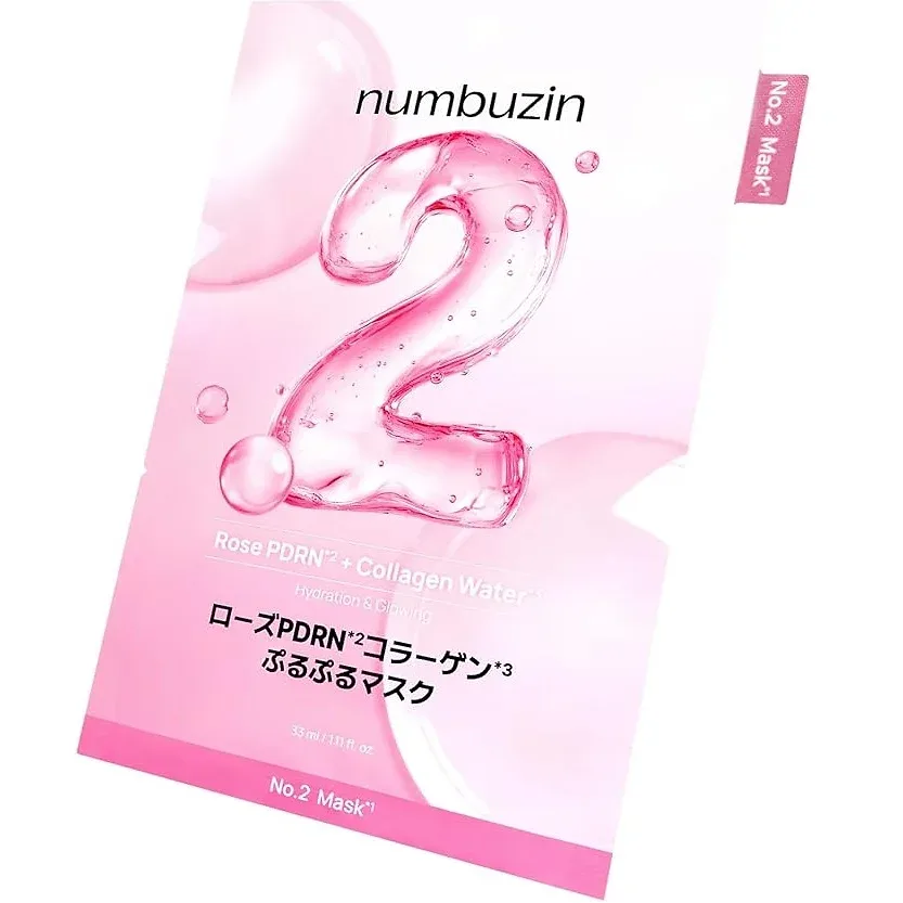 numbuzin No.2 Rose PDRN Collagen Plumping Mask (4 Sheets)