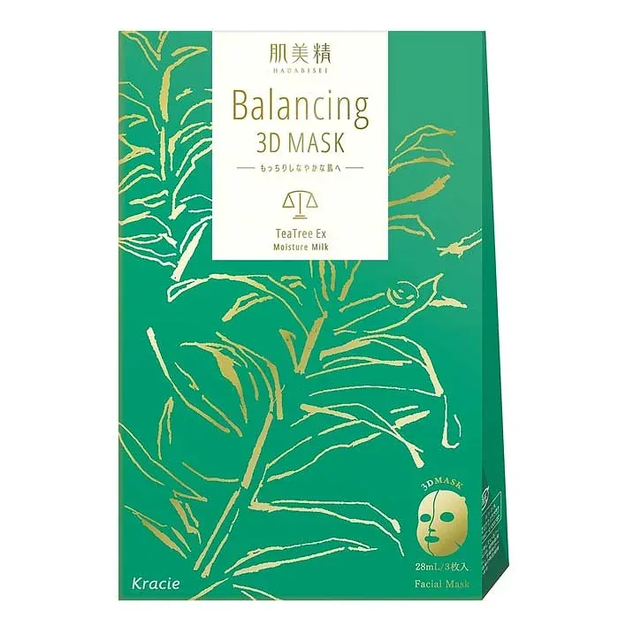 Hadabisei Balancing 3D Mask – Moisturizing Milk (3 Sheets)