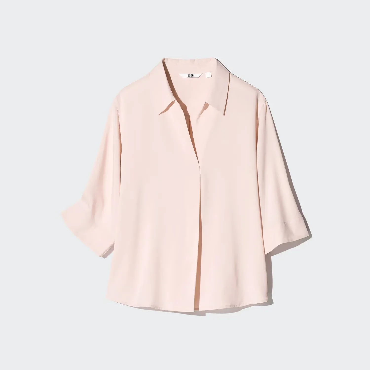 UniQlo Rayon Skipper Blouse (3/4 Sleeves) 482824 Japan best brand