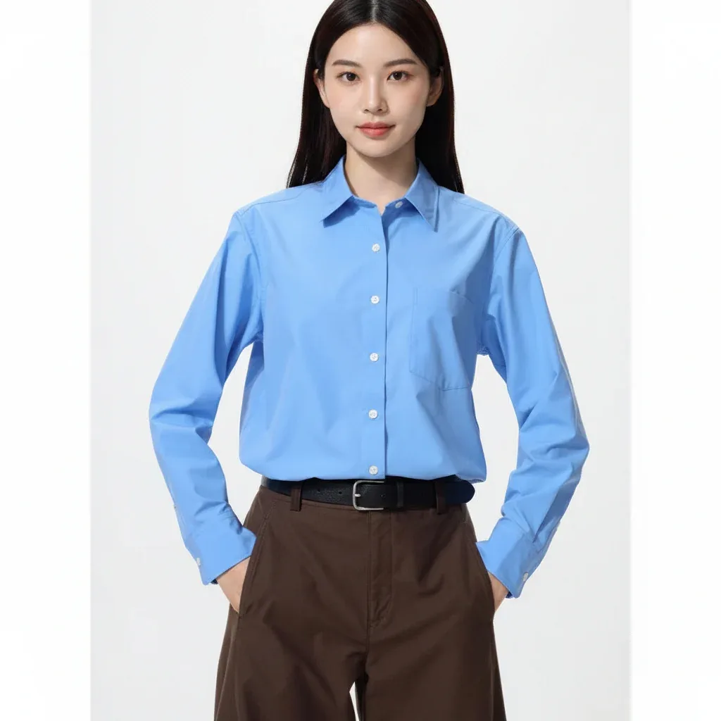 UniQlo Cotton Blend Shirt 491293 Japan best brand
