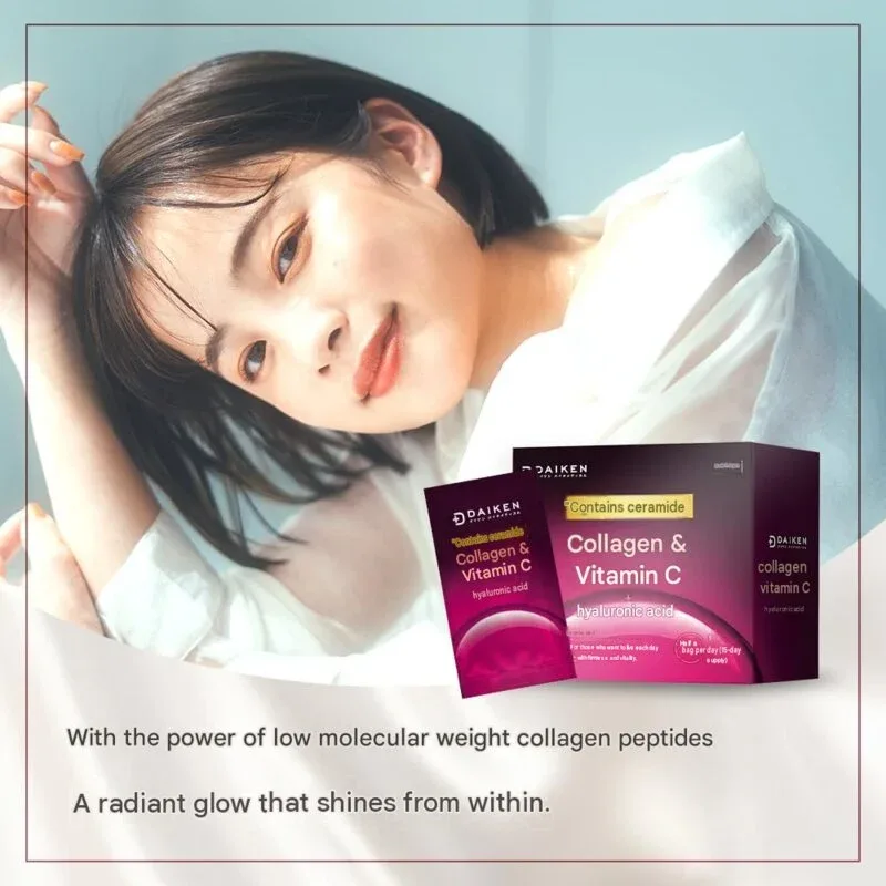 DAIKEN Low-Molecular-Weight Collagen Peptide Powder – 15 Pouches