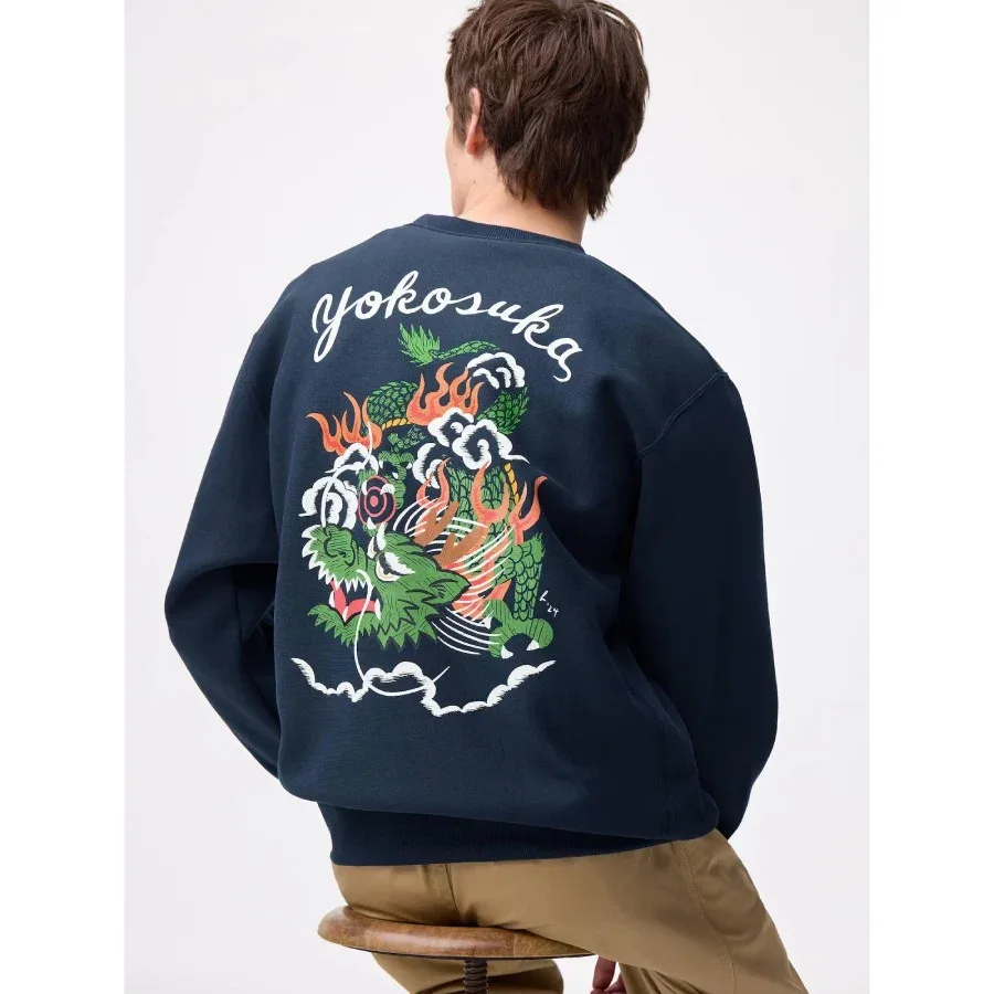 UniQlo Heavyweight Sweat Pullover Hiromichi Yokochi 358593 Japan best brand
