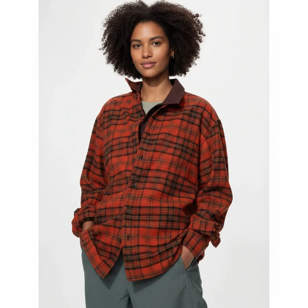 UniQlo Flannel Shirt / Tartan Check 486596 Japan best brand