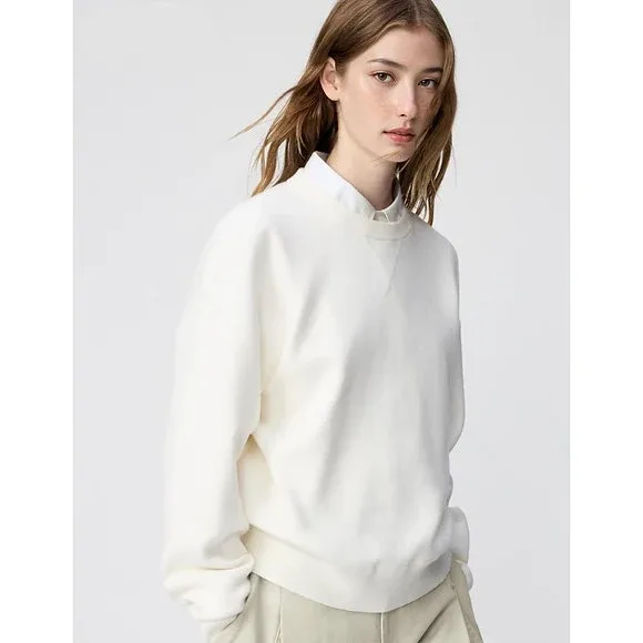UniQlo Smooth Cotton Crew Neck Sweater 482970/481673 Japan best brand