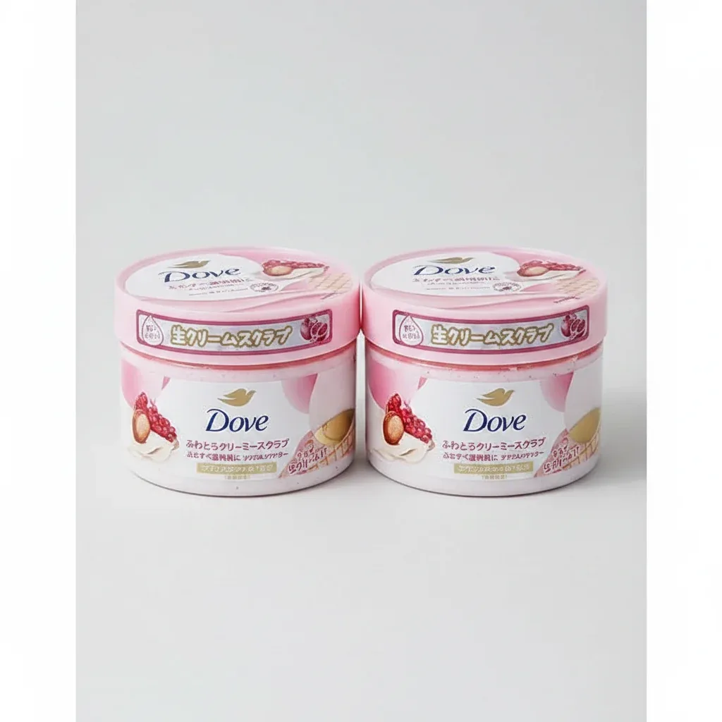 Dove Whipped Creamy Body Scrub Shea Butter Scents– Set of 2