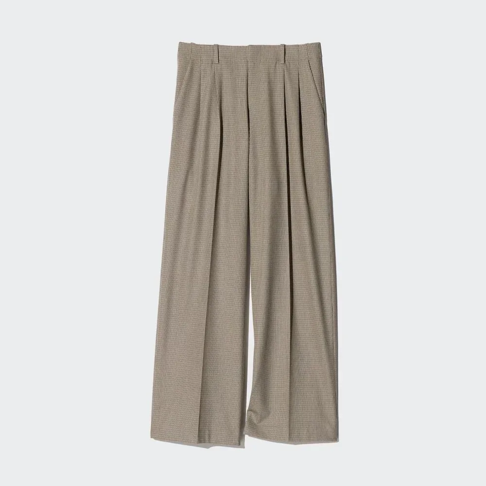 UniQlo Smart Wide Straight Pants –  (Longer Length) 489416 Japan best brand