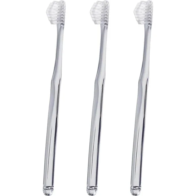 Miracle Toothbrush Clear/Brown 3-Piece Set
