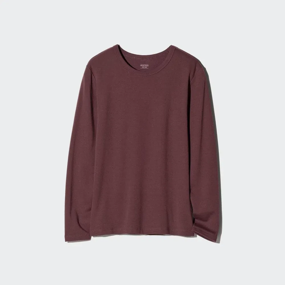 UniQlo Ultra Warm Heattech Cotton Crew Neck T 485833 Japan best brand