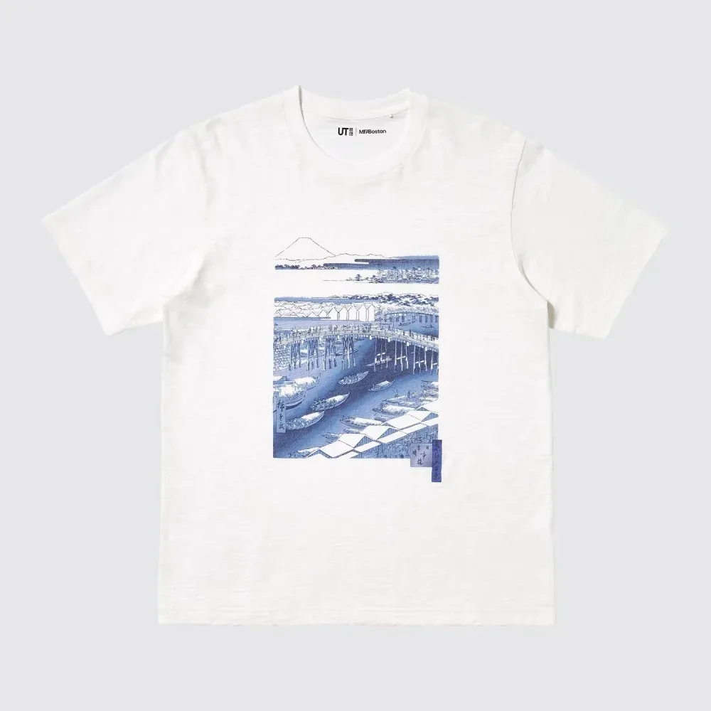 UniQlo Ukiyo-e Blue UT 485075 Japan best brand