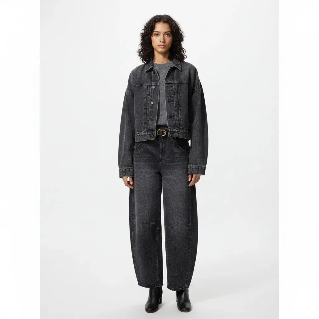 UniQlo Barrel Leg Jeans 480378 Japan best brand