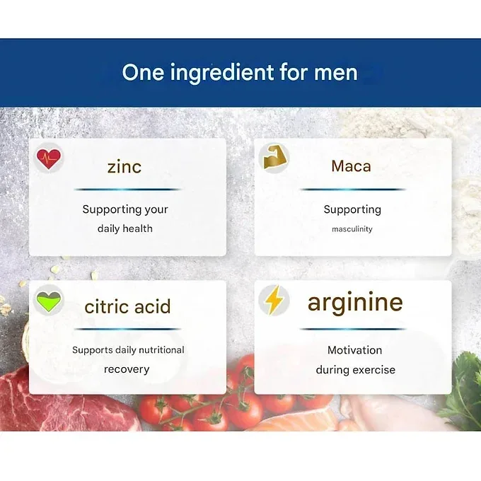 AMBiQUE Men's Multivitamin with Zinc, Maca, and Arginine 120 tablet