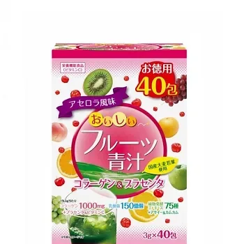 Fruit Aojiru with Collagen, Placenta 20/40 Packs