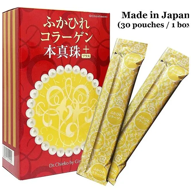 Shark Fin Collagen Pearl – Japanese Marine Drinkable Collagen 30pouches/ 1 box