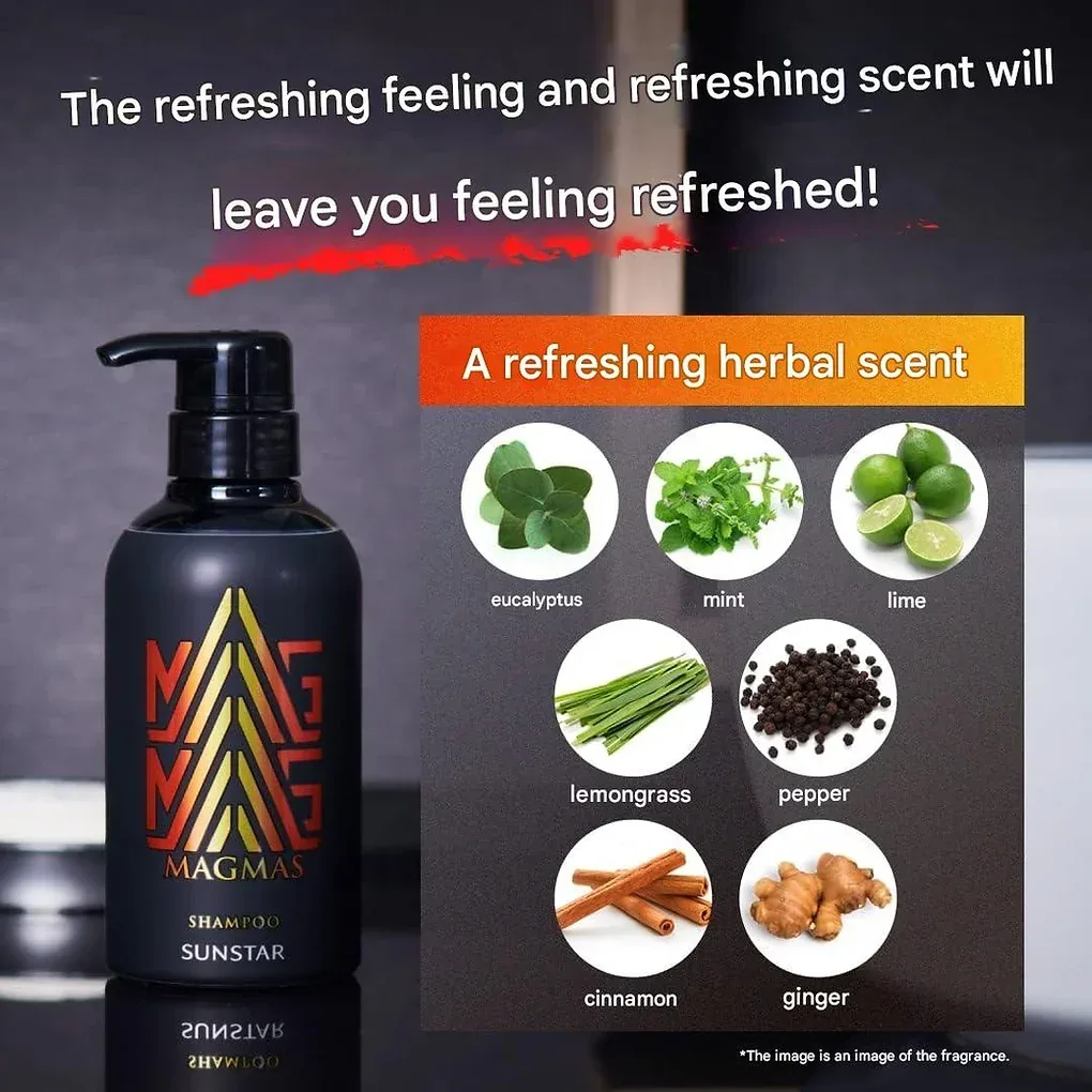 Sunstar MAGMAS Zinc Introduction Shampoo Volume Up & Scalp Care Men's (400 ml)