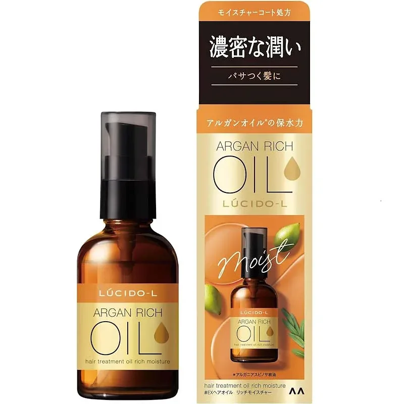 LUCIDO-L EX Hair Oil Rich Moisture | Leave-In Treatment with Argan Oil 60ml