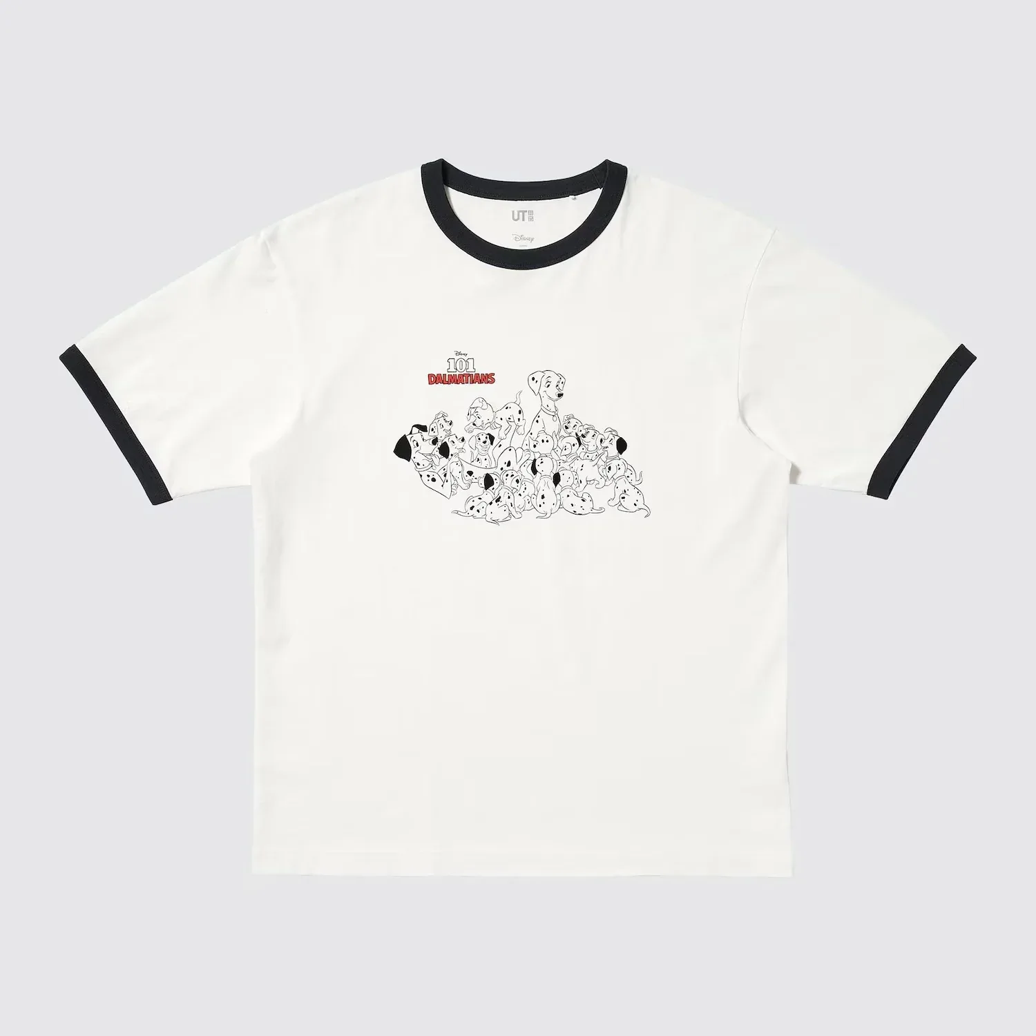 UniQlo Magic for All Icons UT Relax Fit Ringer T-Shirt – 101 Dalmatians 485481 Japan best brand