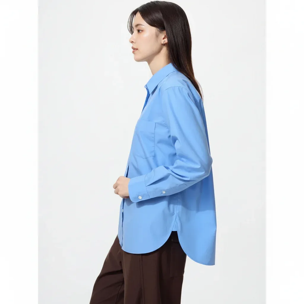 UniQlo Cotton Blend Shirt 491293 Japan best brand