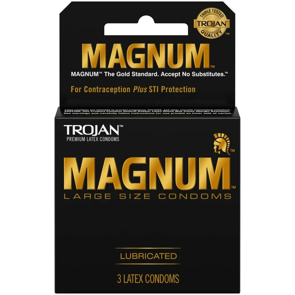 Trojan Magnum 3 Count Condoms