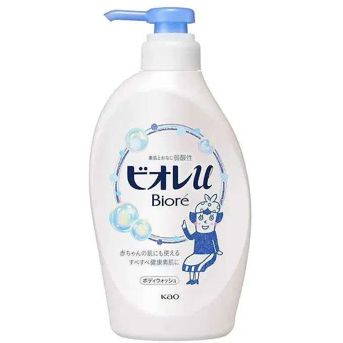 Biore U Plain Body Wash Pump 480ml – Orchid Scent