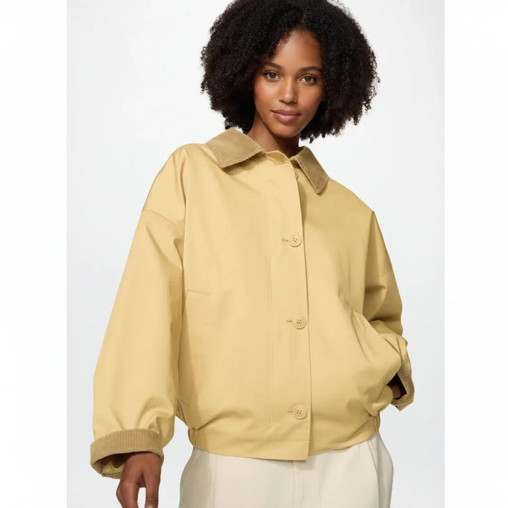 UniQlo Cotton Blend Relaxed Blouson 488468 Japan best brand