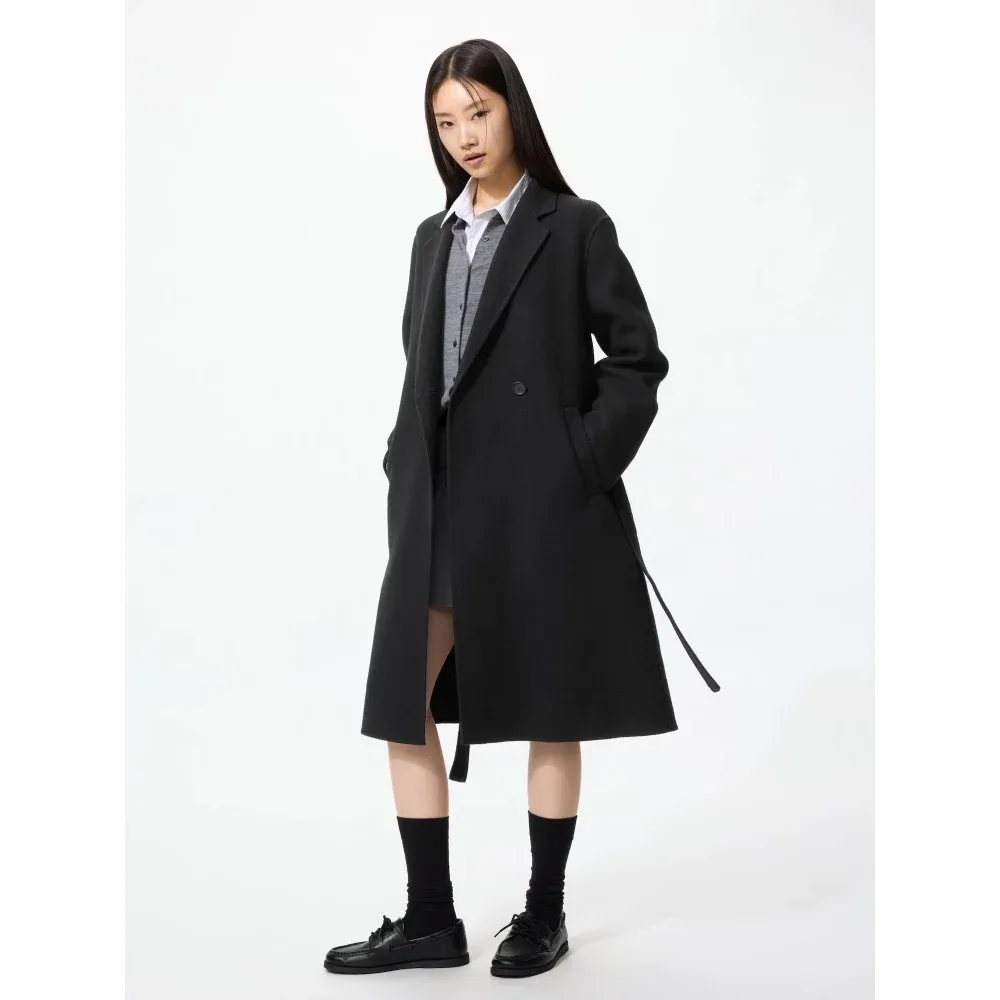 UniQlo Double Face Relaxed Long Coat 487423 Japan best brand