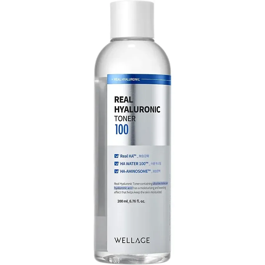 WELLAGE Real Hyaluronic Toner – 200 ml (6.8 fl oz)