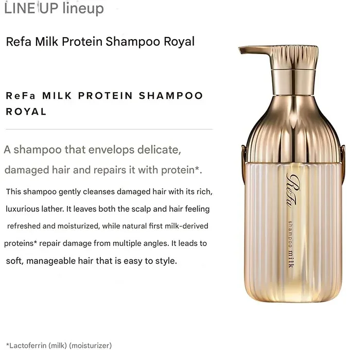 ReFa MILK PROTEIN Royal Shampoo / Treatment (Choose Your Option) – Premium Repair 500 mL