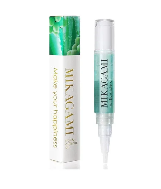 MIKAGAMI Nail Oil, 5 Moisturizing Ingredients, 0.1 fl oz (4 ml) (Pen-Type)