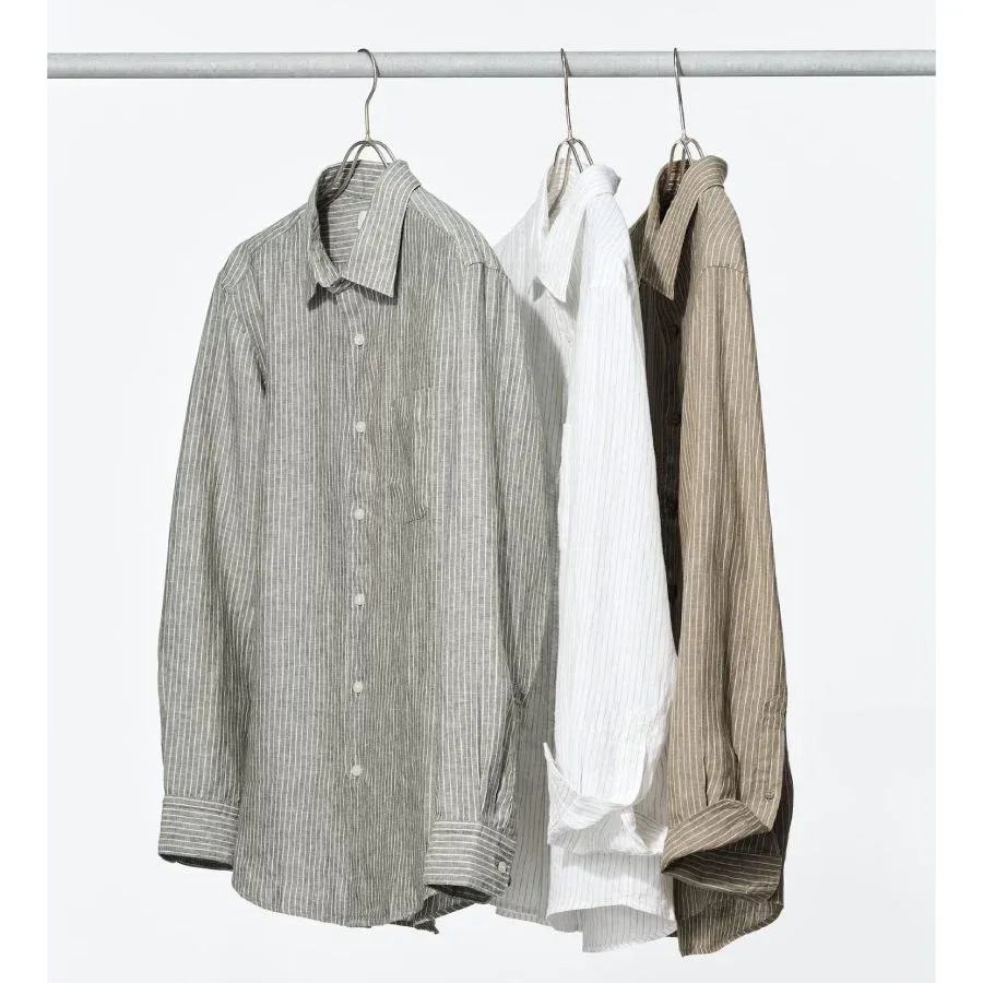 UniQlo Premium Linen Shirt / Stripe – 482434 Japan best brand