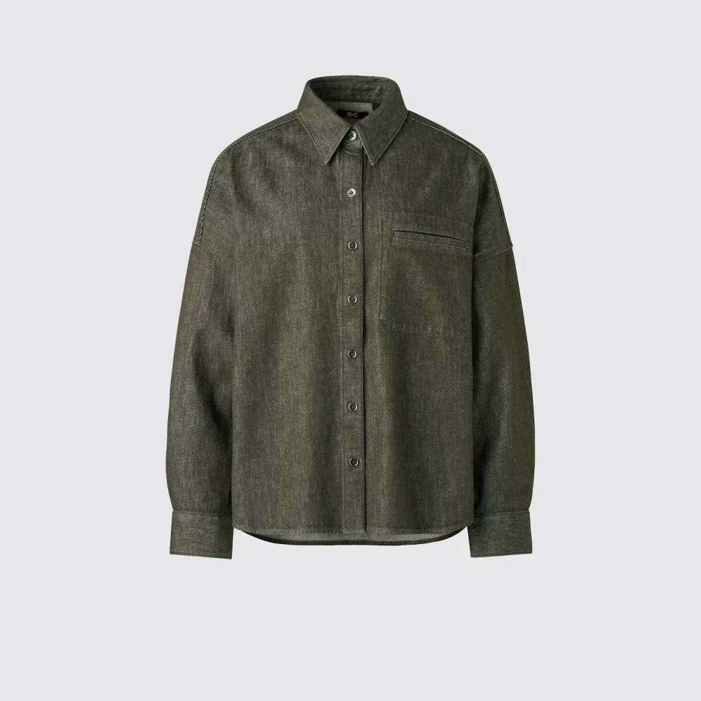 UniQlo Denim Relaxed Shirt Jacket 492123 Japan best brand