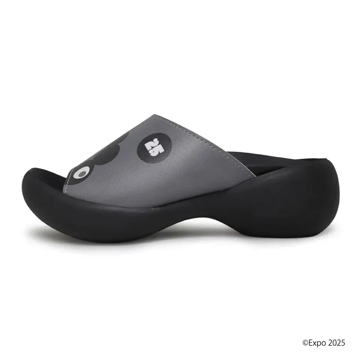 RegettaCanoe EXPO2025 Black Myakumyaku Sandals Egg Heel Women's - MYK-EGb