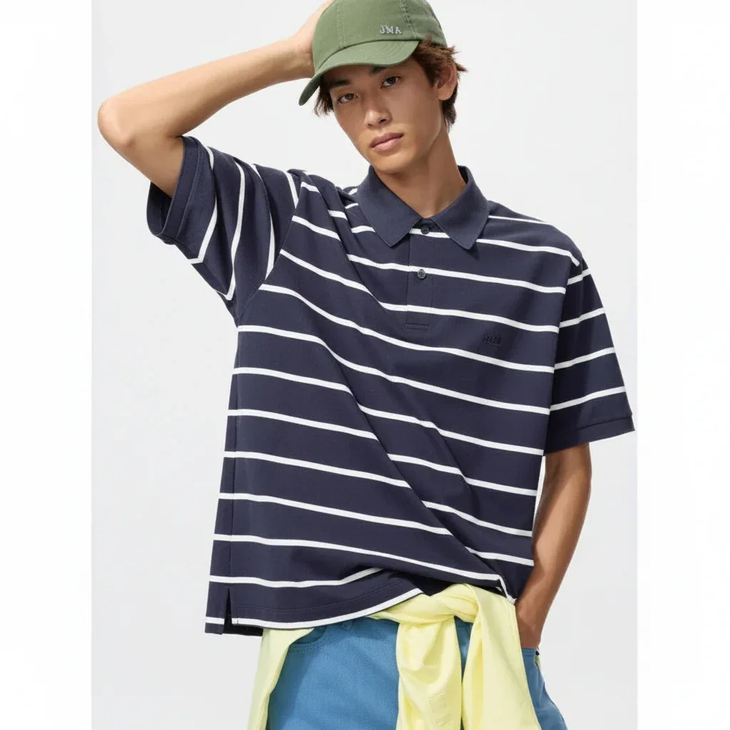 UniQlo Dry Kanoko Striped Polo Shirt 485565 (JW A) Japan best brand