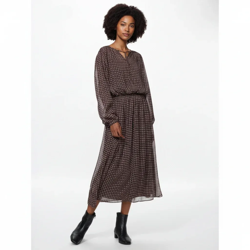 UniQlo Chiffon Print Dress 488556 Japan best brand