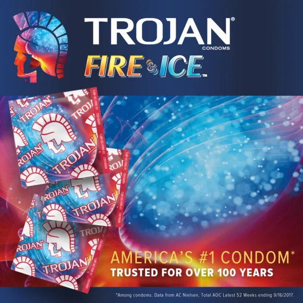 Trojan Fire & Ice 3 Count Condoms