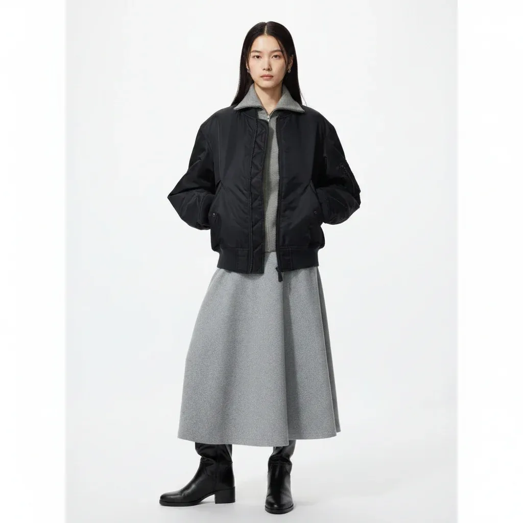 UniQlo Brushed Jersey Flared Skirt 487997 Japan best brand
