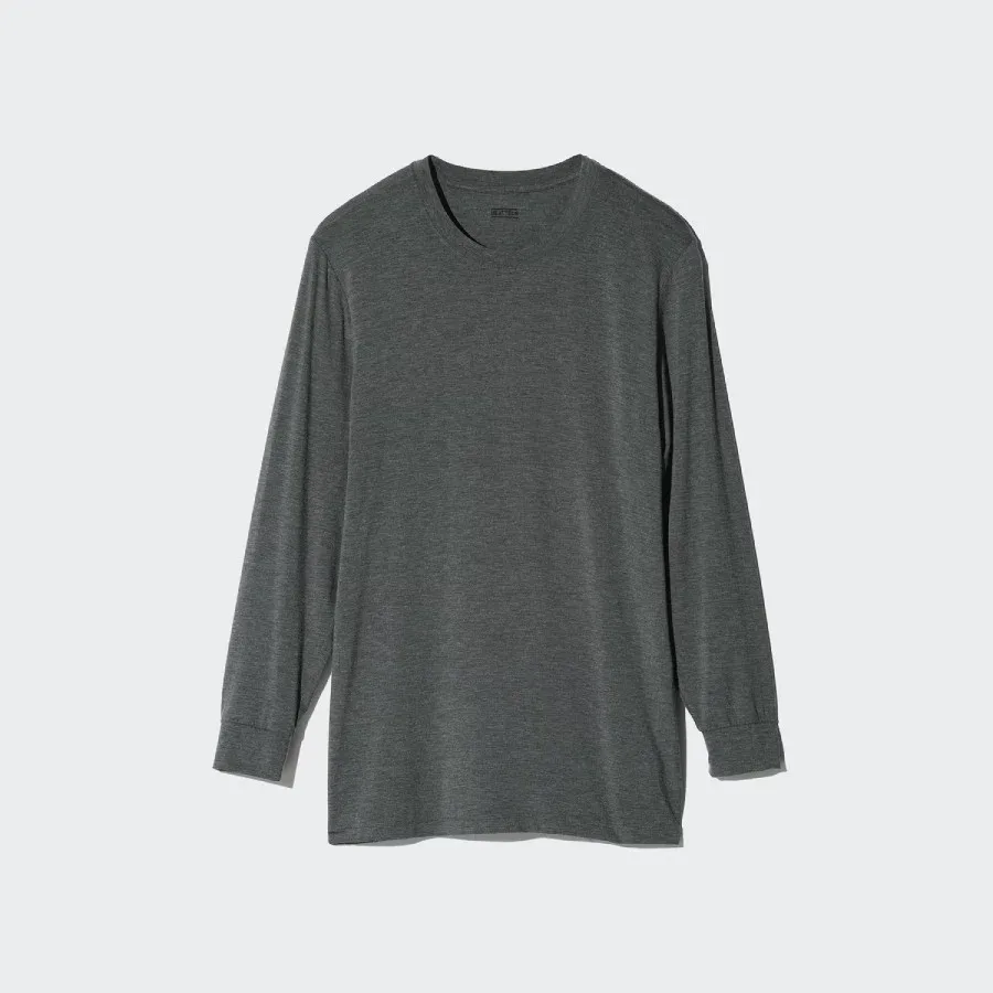 UniQlo HEATTECH Crew Neck T-Shirt (9/10 Sleeves) 479432 Japan best brand