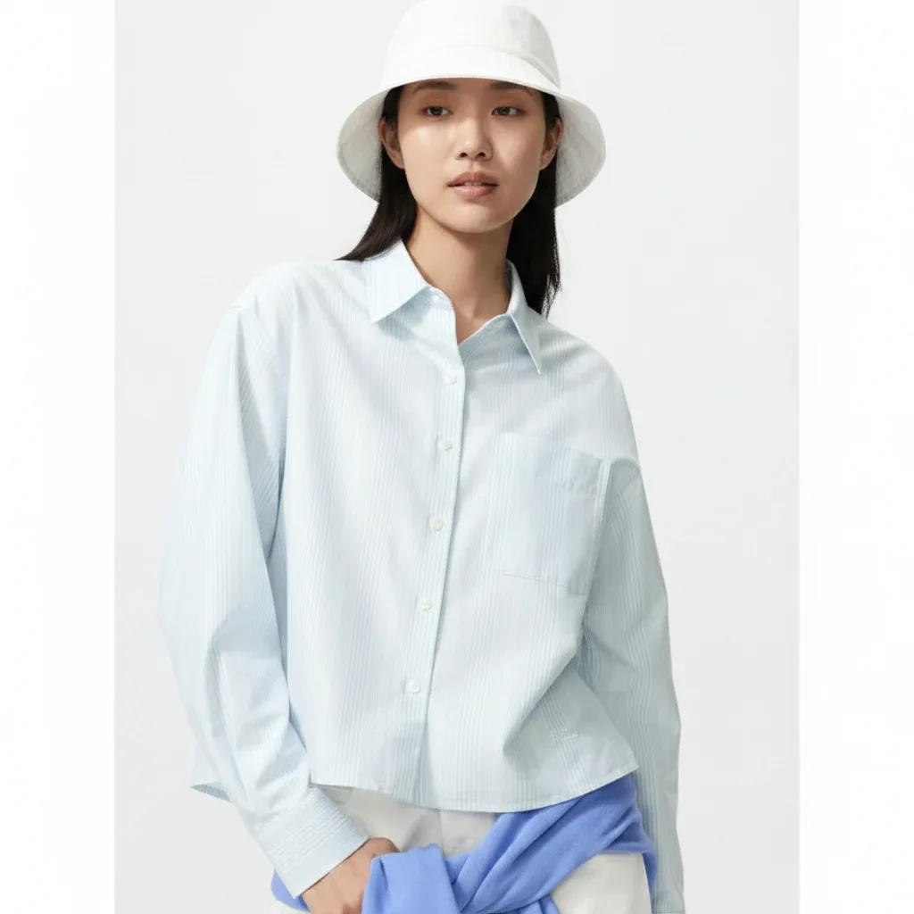 UniQlo Oxford Shirt / Stripe 485265 Japan best brand