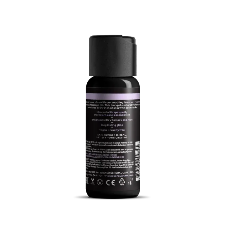 Lavender + Rosemary Sensual Massage Oil - 4oz.